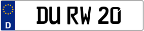 Trailer License Plate